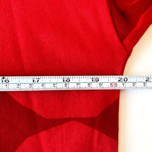 Marimekko x UNIQLO Womens Long Sleeve Red Dot Tunic Top Kivet Dropped Shoulder - Picture 7 of 10